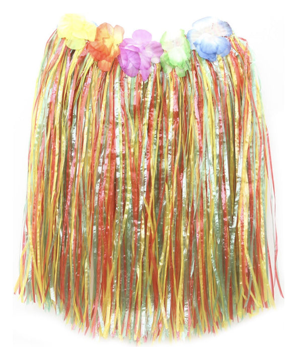Rainbow Hawaiian Skirt Medium Length
